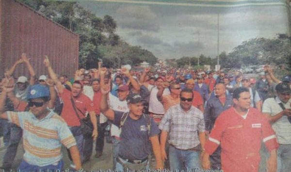 trabajadores marcha