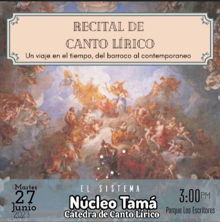 Recital de Canto Lírico ofrece el Sistema Núcleo Tamá