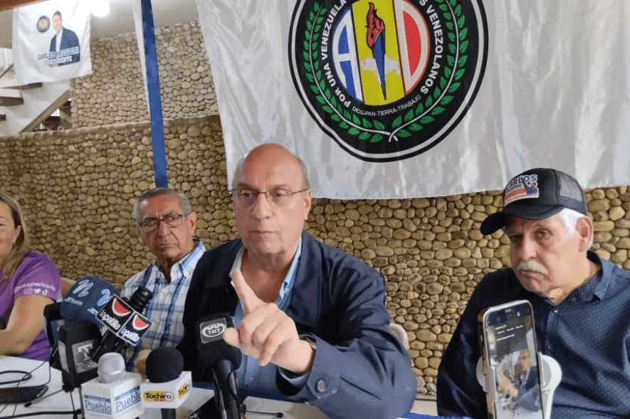 Arrancó campaña con Carlos Prosperi como único candidato de AD a la presidencia⁣