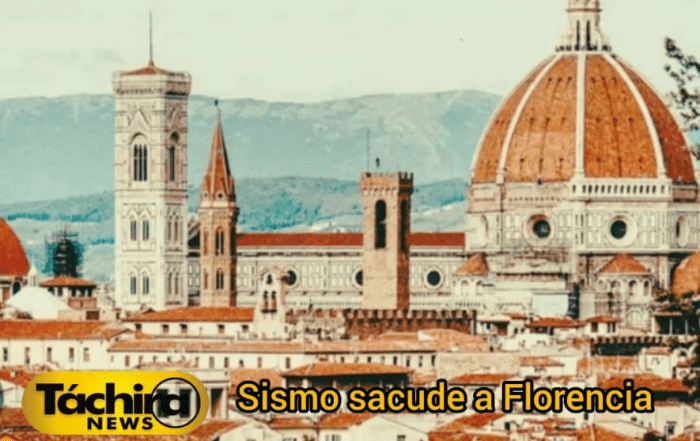 Fuerte sismo en Florencia Italia⁣⁣