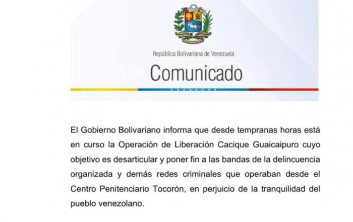 La Operación de Liberación Cacique Guaicaipuro en marcha