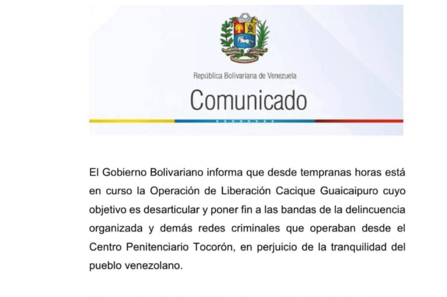 La Operación de Liberación Cacique Guaicaipuro en marcha