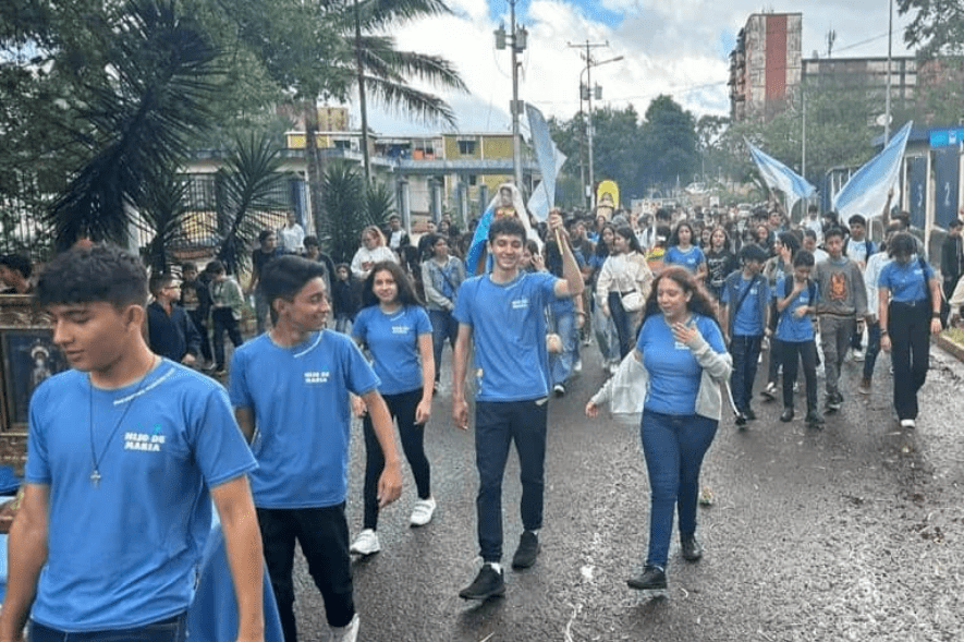 600 jóvenes participaron en el Encuentro Mariano 2023 de la Diocesis de San Cristóbal