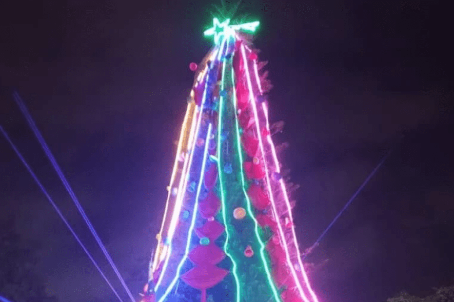 Cárdenas celebró su encendido de la Navidad