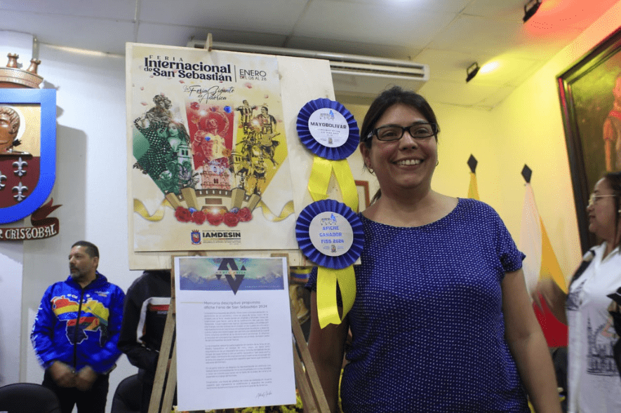 Premiado afiche de la 59 edición de la Feria Internacional de San Sebastián ⁣