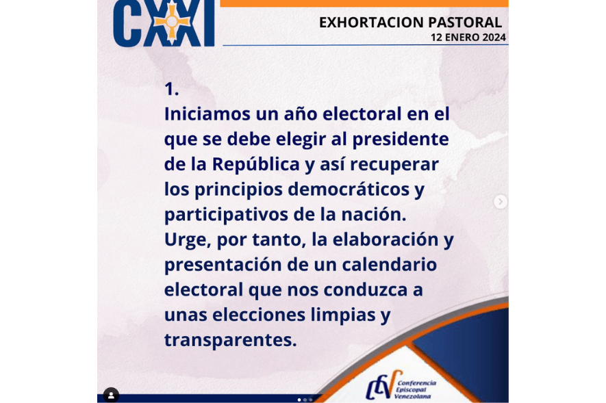 Conferencia Episcopal exhorta al diálogo y negociación seria