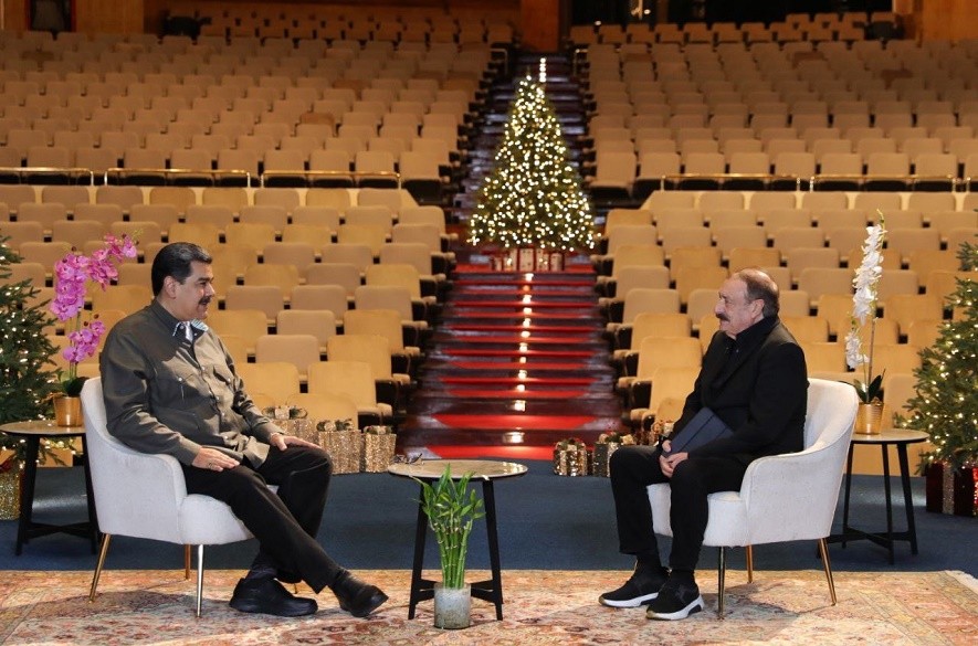 Nicolas Maduro con Ramonet