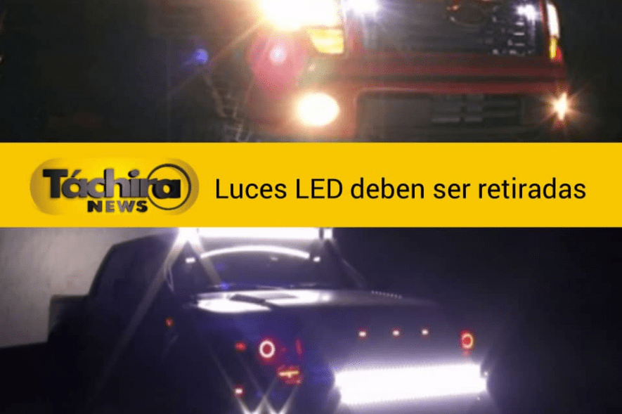 INTT prohíbe uso de luces LED en vehículos⁣