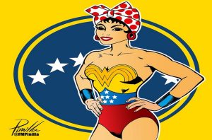 Mujer venezolana autor Pinilla ilustador venezolano