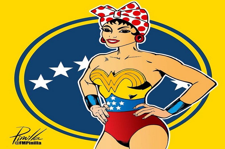 Mujer venezolana autor Pinilla ilustador venezolano