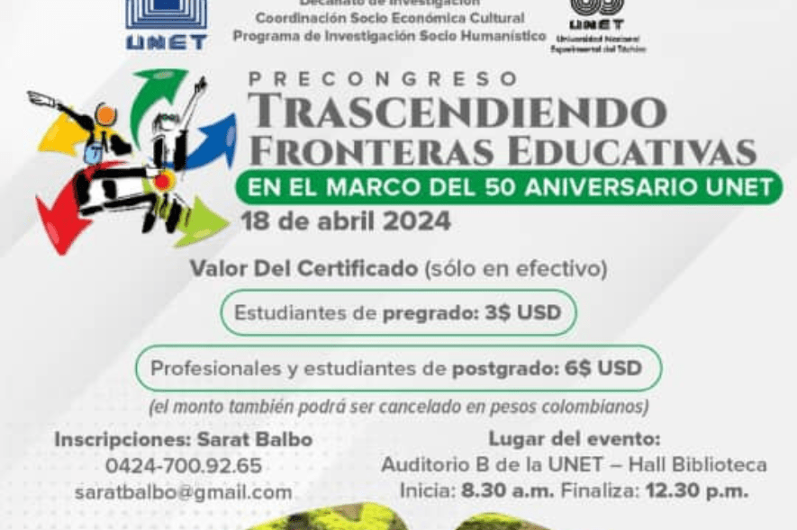 Pre Congreso Trascendiendo Fronteras Educativas en la UNET