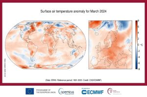 Temperatura marzo 2024