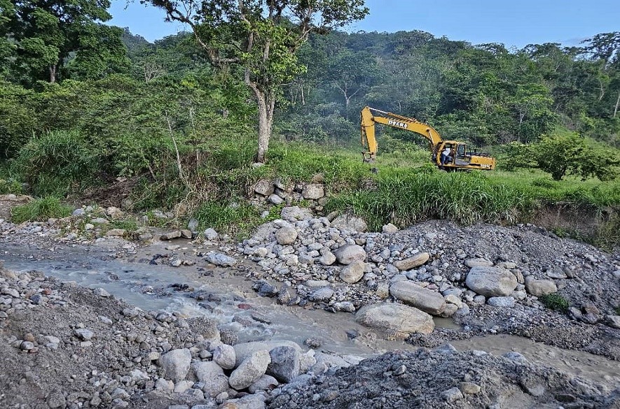 Dragado quebrada la chucuri