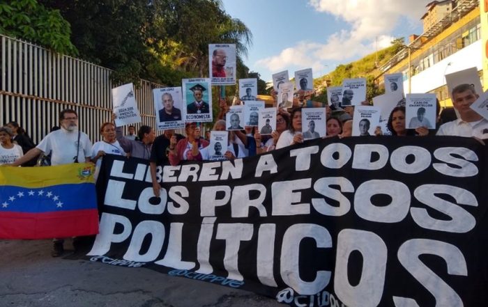 Familiares de presos politícos Venezuela vigilia