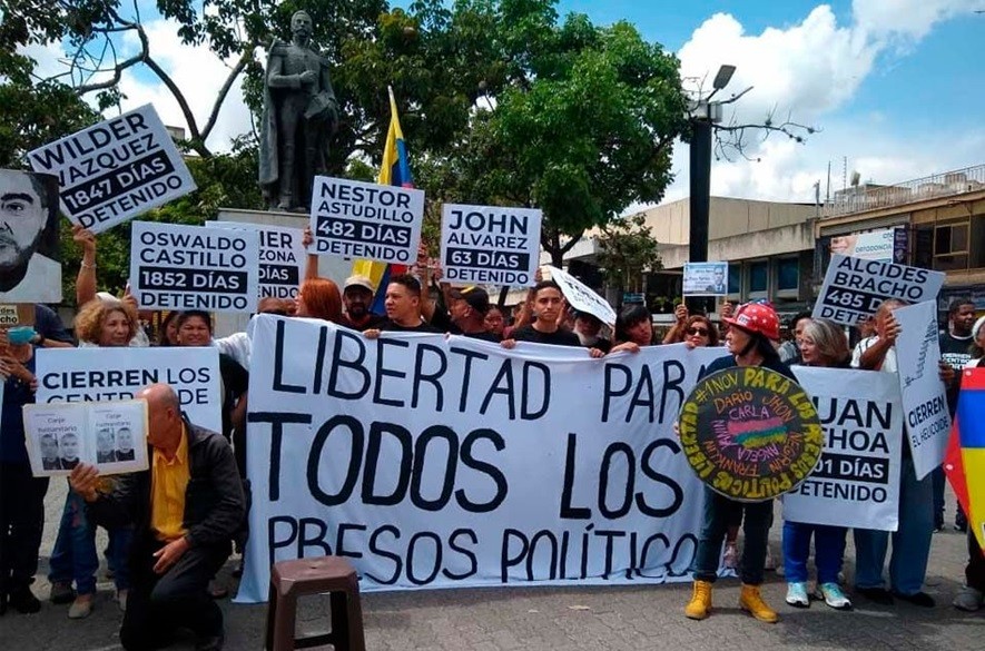 Protesta por presos politícos