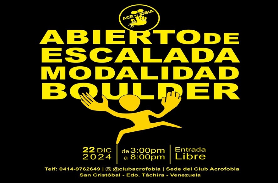 Abierto de escalada acrofobia táchira