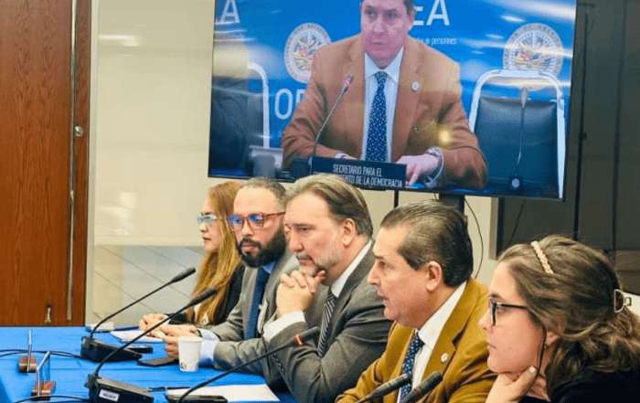 OEA recibió informe de la Coalición por los Derechos Humanos y la Democracia