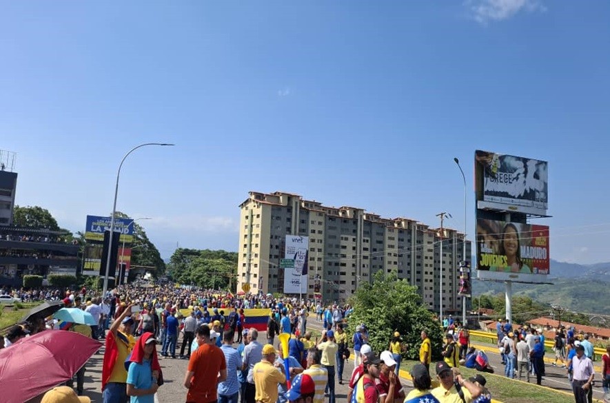 Concentración de oposición en San Cristóbal Táchira