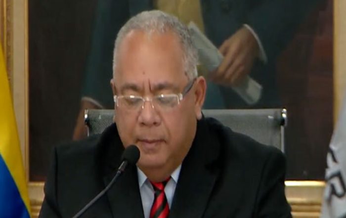 Presidente del CNE Elvis Amoroso Venezuela