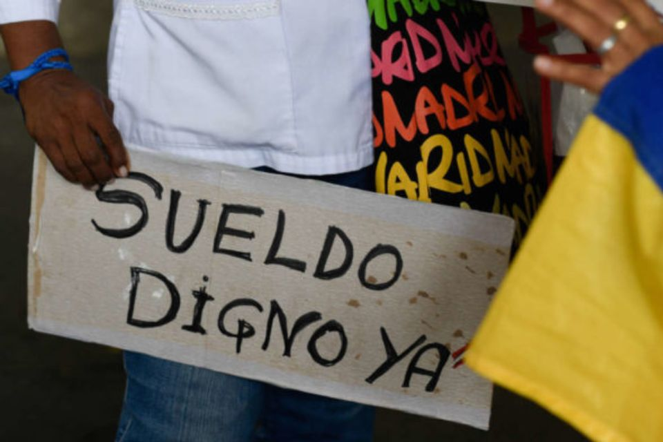 En venezuela no hay salario