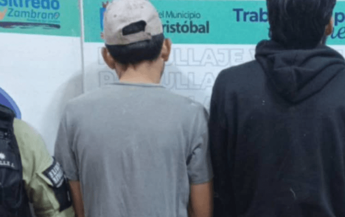 Detienen a dos hombres por hurto en la ULA