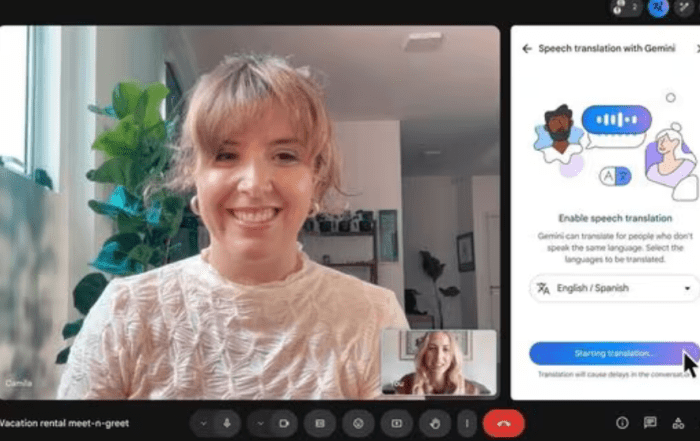 Google Meet lanza nueva funcionalidad de traducción en tiempo real entre inglés y español