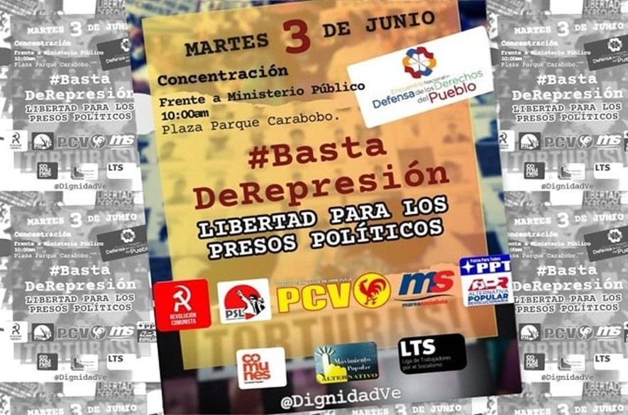 Convocan marcha por la libertad de los presos políticos