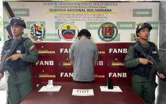 Detenido presunto integrante del Tren de Aragua en Vega de Aza 