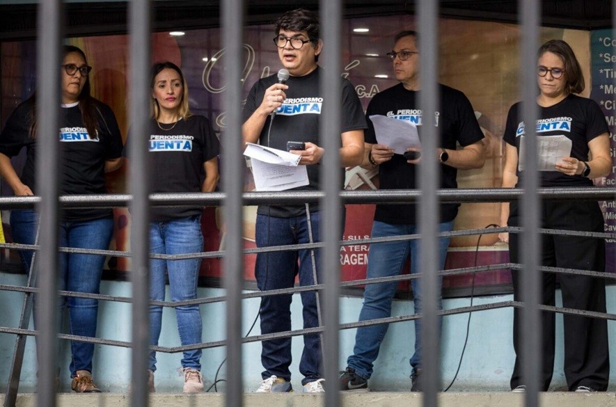 Hay 18 trabajadores de la prensa encarcelados en Venezuela
