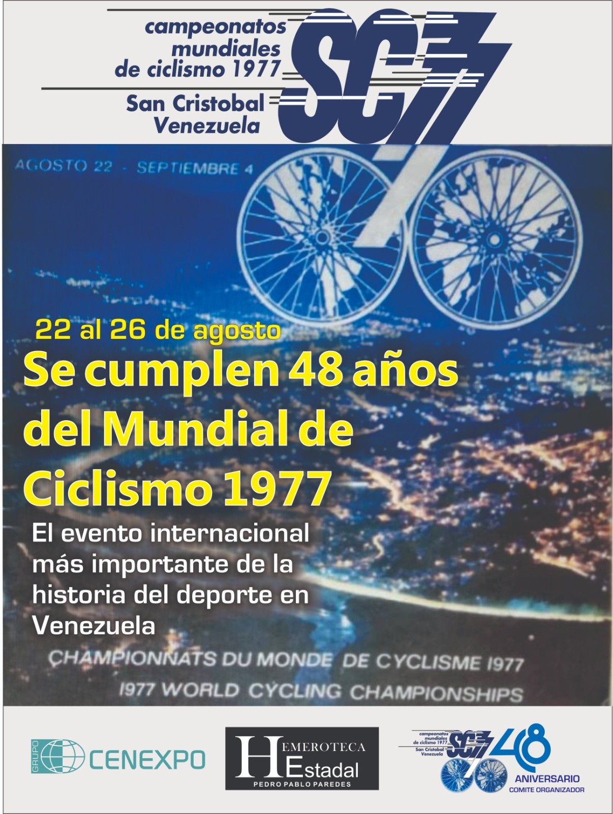 Mundiales de Ciclismo de 1977celebrará su 48º aniversario
