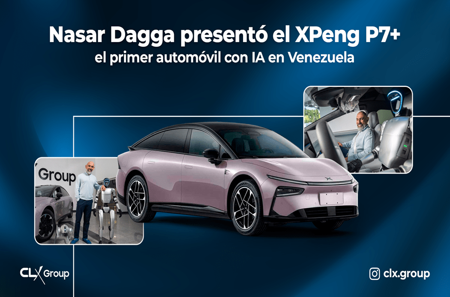 Nasar Dagga presentó el XPeng P7+, el primer automóvil con IA en Venezuela