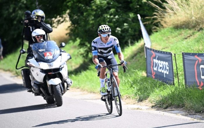 Venezolano Orluis Aular en el puesto 22 del Giro de Italia