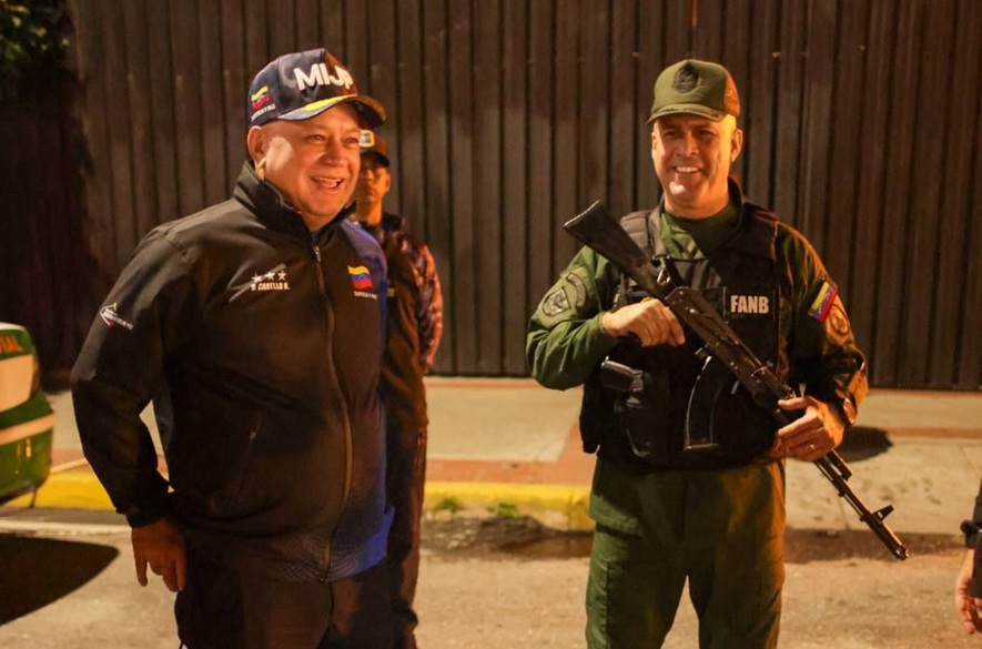 Diosdado Cabello supervisa despliegue de seguridad