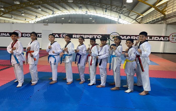 Taekwondo con un trabuco a juegos nacionales