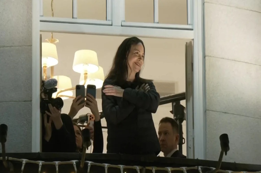 María Corina llegó a Oslo Noruega