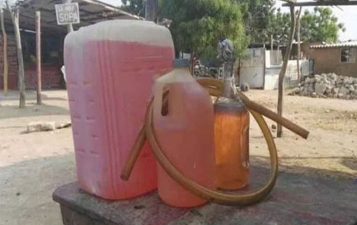 Muere bebe por tomar gasoil