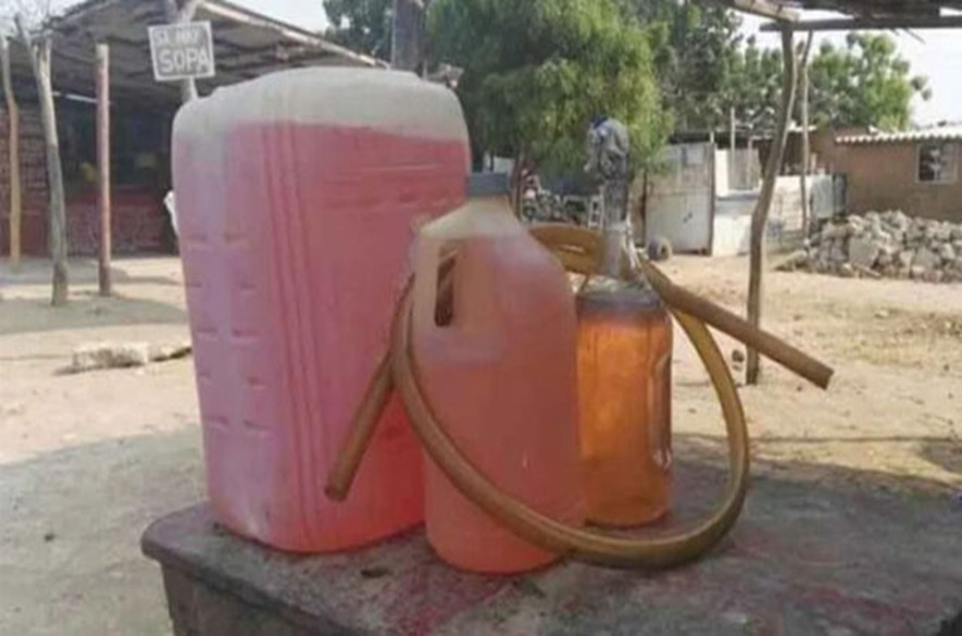 Muere bebe por tomar gasoil