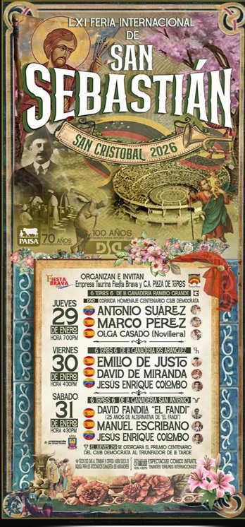 Conoce los carteles para la feria de San Sebastián