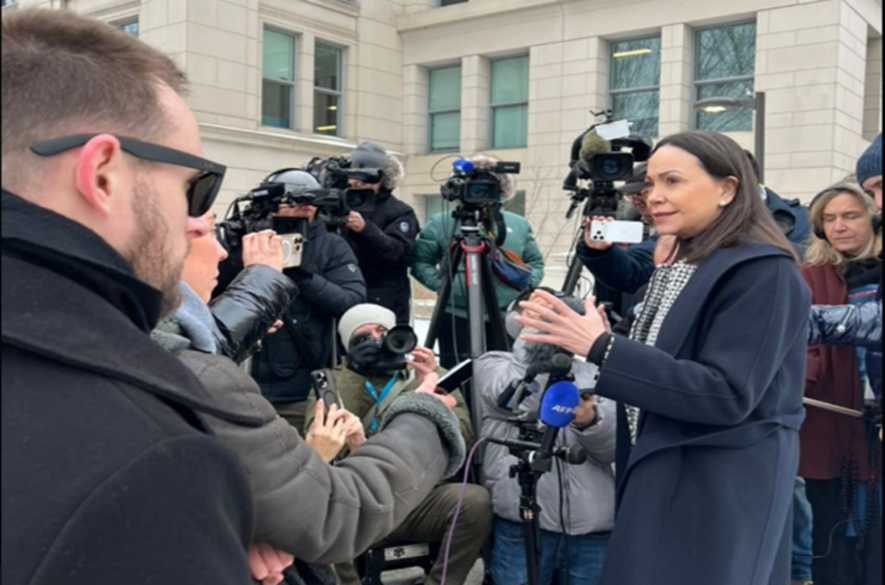 María Corina: Contamos con el apoyo del Presidente Trump