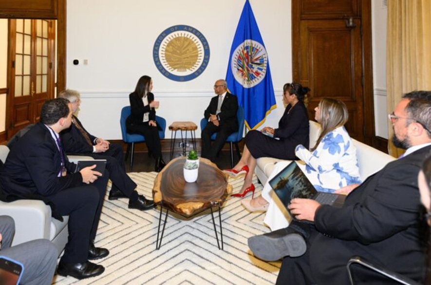 María Corina se reunió con el secretario general de la OEA