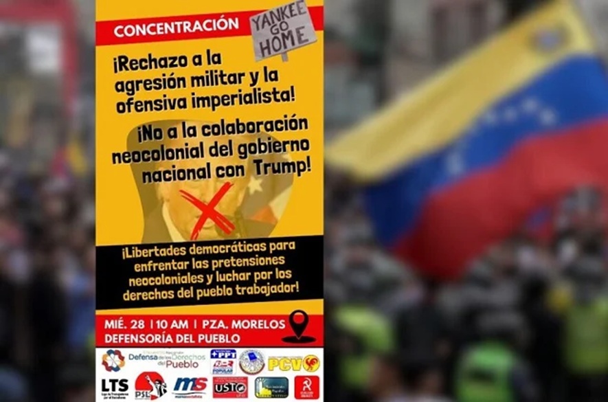 PCV Invita a protestar contra la colaboración de EEUU