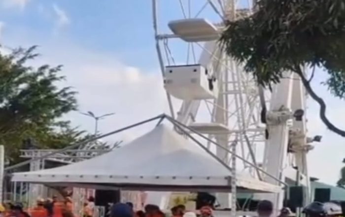 Accidente en parque de atracciones de la feria de San Sebastián