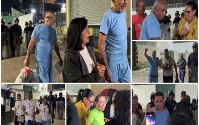 Continúan excarcelaciones de presos políticos