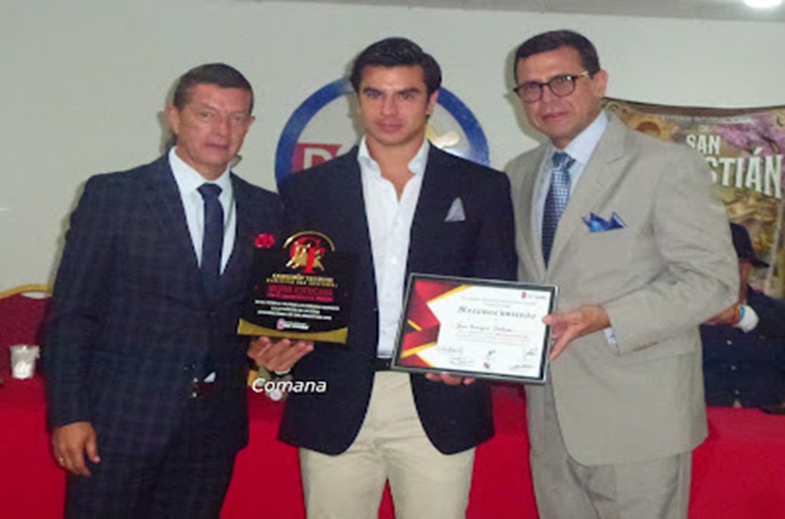 Declaran al torero Jesús Colombo como rey de la feria de San Sebastián