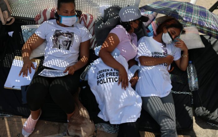 Familiares de presos políticos en huelga de Hambre