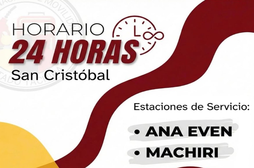 Habilitan estaciones de servicio 24 horas en San Cristóbal