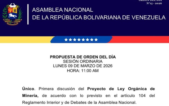 Debaten nueva ley de minería en la asamblea nacional
