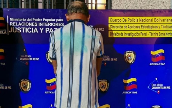 Detenido por presunto abuso sexual de una menor en Táchira