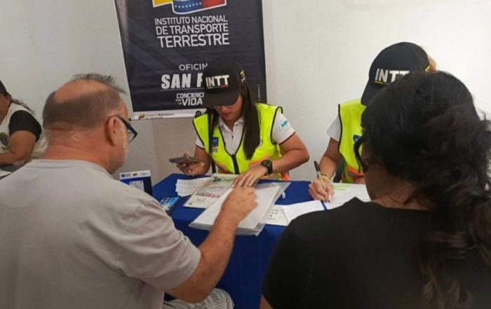 INTT activa operativo de trámites vehiculares en Táchira