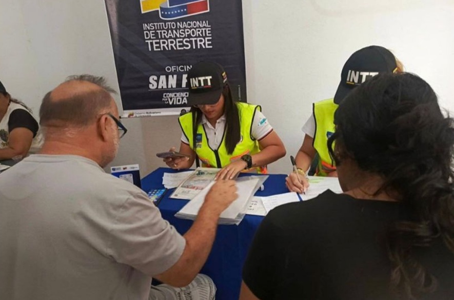 INTT activa operativo de trámites vehiculares en Táchira